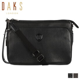 【最大1000円OFFクーポン配布中】 ダックス DAKS ショルダーバッグ メンズ 本革 斜め掛け 小さめ SHOULDER BAG ブラック ブラウン 黒 DA29135