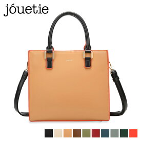 【最大1000円OFFクーポン配布中】 jouetie ジュエティ ショルダーバッグ レディース COLOR EDGE SWUARE TOTE BAG ブラック アイボリー ベージュ カーキ ワイン ブルー グレー ダーク グリーン オレンジ 黒 JUT-80930B