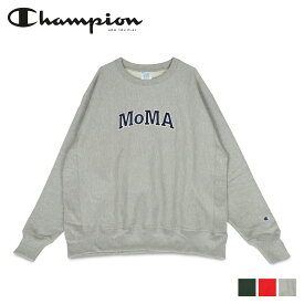 Champion MoMA チャンピオン モマ スウェット トレーナー クルーネック スウェットシャツ メンズ レディース CREWNECK SWEATSHIRT グレー レッド グリーン