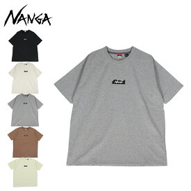 ナンガ NANGA Tシャツ 半袖 エコ ハイブリッド ロゴ ティー メンズ レディース ECO HYBRID MT LOGO TEE ブラック ホワイト グレー キャメル イエロー 黒 白