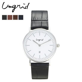 Ungrid アングリッド 腕時計 レディース BASIC ROUND LEATHER WATCH ブラック ブラウン シルバー 黒 UNG-21750T