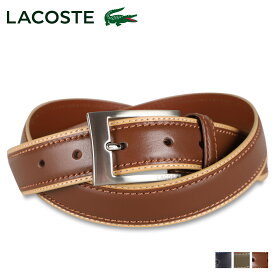 【最大1000円OFFクーポン配布中】 LACOSTE ラコステ ベルト レザーベルト メンズ 本革 BELT ネイビー カーキ ブラウン LB67070