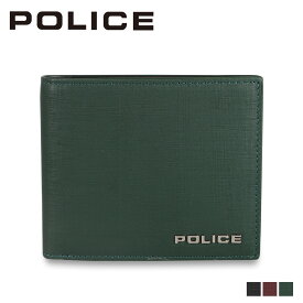 POLICE ポリス 財布 二つ折り メンズ ボックス型小銭入れ トレント TRENTO ブラック ワイン レッド グリーン 黒 PA-70601
