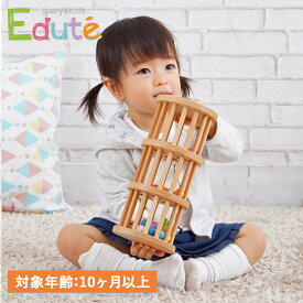 Edute エデュテ 木のおもちゃ 知育玩具 10ヶ月から対応 ラトル タワー 男の子 女の子 木製 赤ちゃん 子供 幼児 ベビー RATTLE TOWER ORG-06