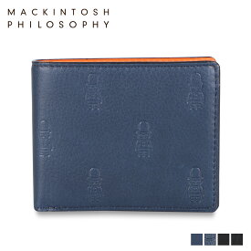 【最大1000円OFFクーポン配布中】 MACKINTOSH PHILOSOPHY マッキントッシュ フィロソフィー 財布 二つ折り メンズ 本革 WALLET ブラック ネイビー 黒 MAP-3120122