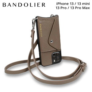 �o���h�����[ BANDOLIER �X�}�z�V�����_�[ �X�}�z�P�[�X iPhone 13 mini iPhone 13 13Pro iPhone 13 Pro Max �A�C�t�H�� ���{���� ���f�B�[�X DONNA SIDE SLOT DARK TAUPE �u���E�� 14DON ��̓�