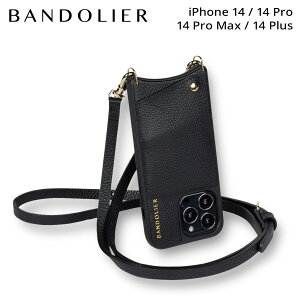 �o���h�����[ BANDOLIER iPhone 14 14Pro iPhone 14 Pro Max iPhone 14 Plus �P�[�X �X�}�z�P�[�X �g�� �V�����_�[ �A�C�t�H�� �G�} �S�[���h �����Y ���f�B�[�X EMMA GOLD �u���b�N �� 10EMM
