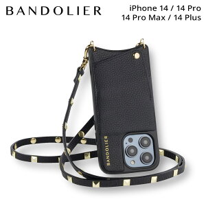 �o���h�����[ BANDOLIER iPhone 14 14Pro iPhone 14 Pro Max iPhone 14 Plus �P�[�X �X�}�z�P�[�X �g�� �V�����_�[ �A�C�t�H�� �T�� �S�[���h �����Y ���f�B�[�X SARAH GOLD �u���b�N �� 10SAR ��̓�