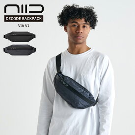 ニード NIID ショルダーバッグ チェストバッグ メンズ レディース 撥水 VIA V1 ブラック ネイビー 黒