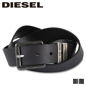 【最大1000円OFFクーポン配布中】 DIESEL ディーゼル ベルト レザーベルト メンズ 本革 バックル B-GUARANTEE-A ブラック ダーク ブラウン 黒 X08532-PR227