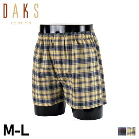 【最大1000円OFFクーポン配布中】 DAKS ダックス トランクス 下着 インナー アンダーウェア メンズ 前開き M-L メンズ下着 男性 TRUNKS ネイビー ベージュ 0191-02