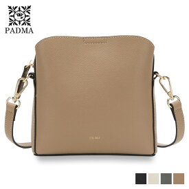 PADMA パドマ ショルダーバッグ レディース 斜め掛け 本革 MINI SHOULDER BAG ブラック ホワイト グレー ブラウン 黒 白 PAD-30640B