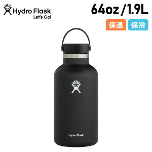 Hydro Flask nChtXN 64oz nCh[V Ch}EX 1.9L XeX{g }O{g  @r ۉ ۗ HYDRATION WIDE MOUTH ubN  890019 AEghA