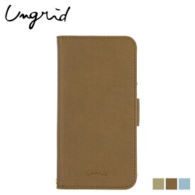 Ungrid アングリッド iPhone SE 8 7 スマホケース スマホショルダー 携帯 アイフォン 手帳型 ブックタイプ レディース BOOK TYPE CASE ブラウン カーキ ブルー iPSE-UR 【 ネコポス可 】