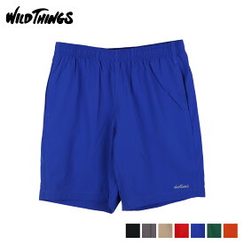 【最大1000円OFFクーポン配布中】 ワイルドシングス WILD THINGS ハーフパンツ ショートパンツ エラスティック ナイロン ベース メンズ ELASTICNYLON BASE SHORTS ブラック グレー ベージュ レッド ブルー オレンジ 黒 WT23026AD