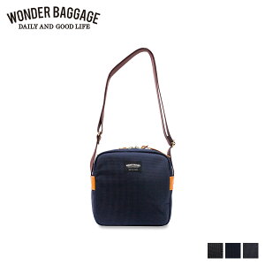 WONDER BAGGAGE �����_�[�o�Q�[�W �J�����o�b�O �J�����P�[�X �V�����_�[ �v���e�N�g �����Y ��჌�t �~���[���X PROTECT SHOULDER �u���b�N �l�C�r�[ �u���E�� �� WB-G-036