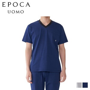 EPOCA UOMO �G�|�J �E�H�� T�V���c ���� �C���i�[�V���c �z�[���E�F�A ���[���E�F�A �����Y V�l�b�N V NECK SHIRT �O���[ �l�C�r�[ 0397-37