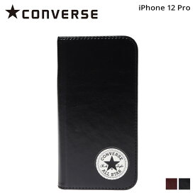 【最大1000円OFFクーポン配布中】 CONVERSE コンバース iPhone12 12 pro スマホケース メンズ レディース 手帳型 携帯 アイフォン UNCLE PATCH PU LEATHER BOOK TYPE CASE ブラック ブラウン 黒 【 ネコポス可 】