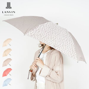 yő1000~OFFN[|sz LANVIN COLLECTION o RNV JP ܂肽 ~j fB[X 55cm y FOLDING UMBRELLA x[W uE bh u[ 0576-02