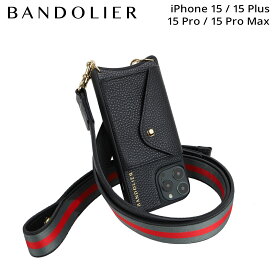 【最大1000円OFFクーポン配布中】 バンドリヤー BANDOLIER iPhone15 15Pro iPhone 15 Pro Max iPhone 15 Plus スマホケース スマホショルダー 携帯 アイフォン メンズ レディース KIMBERLY BLACK ブラック 黒 14KIM