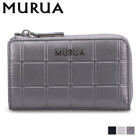 MURUA ムルーア キーケース キーホルダー レディース 5連 L字ファスナー KEY CASE ブラック アイボリー シルバー 黒 MR-W1173