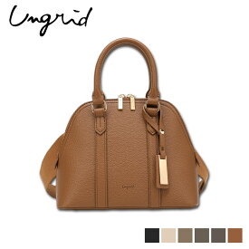 Ungrid アングリッド バッグ ショルダーバッグ ハンドバッグ レディース 斜め掛け 軽量 小さめ WIDE SHOULDER HANDBAG ブラック アイボリー グレージュ カーキ ダーク ブラウン ブラウン 52880B