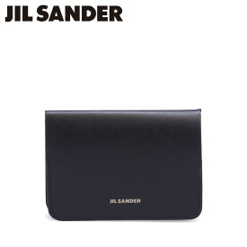 JIL SANDER ジルサンダー カードケース 名刺入れ 定期入れ ID メンズ スリム 本革 FOLDED CARD HOLDER ブラック 黒 J25UI0007