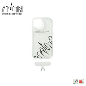 Manhattan Portage マンハッタンポーテージ iPhone15 iPhone14 スマホケース 携帯 アイフォン メンズ レディース Hybrid Clear Case&Clear Tag SET クリア 透明 iP15-HYB 【 ネコポス可 】