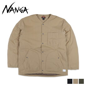 ナンガ NANGA ダウンカーディガン アウター タキビ リップストップ インナー メンズ 防寒 撥水 TAKIBI RIPSTOP INNER DOWN CARDIGAN ブラック ベージュ グリーン 黒