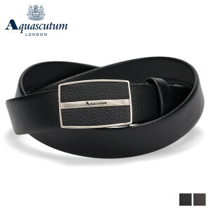AQUASCUTUM �A�N�A�X�L���[�^�� �x���g ���U�[�x���g �����Y �{�v ���{�� LEATHER BELT �u���b�N �_�[�N �u���E�� �� AQ-4080123