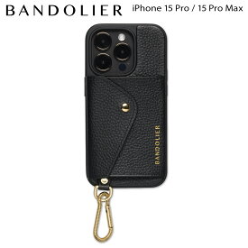 【最大1000円OFFクーポン配布中】 バンドリヤー BANDOLIER iPhone 15Pro iPhone 15ProMax スマホケース スマホケース スマホショルダー 携帯 アイフォン ライダー カラビナ ブラックゴールド メンズ レディース RYDER CARABINER GOLD ブラック 黒 14RYD