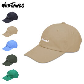 ワイルドシングス WILD THINGS キャップ 帽子 ロゴ メンズ レディース LOGO CAP ブラック ベージュ ブラウン グリーン 黒 WT24065SL