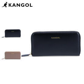 KANGOL カンゴール 長財布 メンズ レディース ラウンドファスナー LONG WALLET ブラック グレージュ 黒 KGSA-WA00014