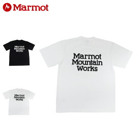 Marmot マーモット Tシャツ 半袖 マーモッツ メンズ Marmots-T ブラック ホワイト 黒 白 TSSMC407