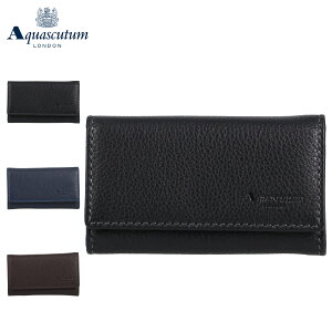 �y�ő�1000�~OFF�N�[�|�����s���z AQUASCUTUM �A�N�A�X�L���[�^�� �L�[�P�[�X �L�[�z���_�[ �����Y 4�A �{�v �G�v�\�� �u���b�N �l�C�r�[ �u���E�� �� AQW-00341