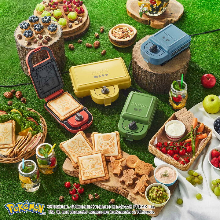 楽天市場】ブルーノ BRUNO ポケモン ホットサンドメーカー トースター 