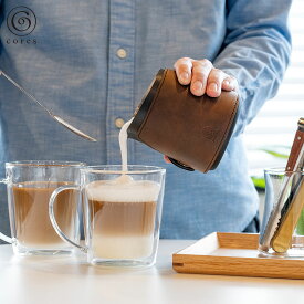 コレス cores ミルクジャグ ミルクピッチャー 400ml ステンレス ラテアート ブラック 黒 C480