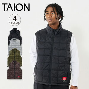 �^�C�I�� �}���n�b�^���|�[�e�[�W TAION Manhattan Portage �C���i�[�_�E�� �x�X�g �\�t�g�V�F�� �����Y ���f�B�[�X SOFT SHELL INNER DOWN VEST �u���b�N �O���[ �I���[�u �u���E�� �� 24FW-MP-TAION06