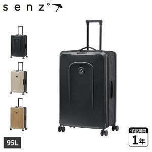 �Z���Y senz �X�[�c�P�[�X �L�����[�P�[�X �����Y ���f�B�[�X 95L �y�� TSA���b�N L�T�C�Y �g�� �R���p�N�g �܂肽���ݎ� FOLDAWAY CHECK IN TROLLEY �u���b�N �z���C�g �x�[�W�� �� �� SZ-8804-0100 ��̓�
