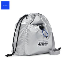 【最大1000円OFFクーポン発行中】 スウィッチ sweetch バッグ ショルダーバッグ ミニクロスバッグ レディース 斜めがけ 超軽量 撥水 小さめ STRING MINI CROSS シルバー CT-063