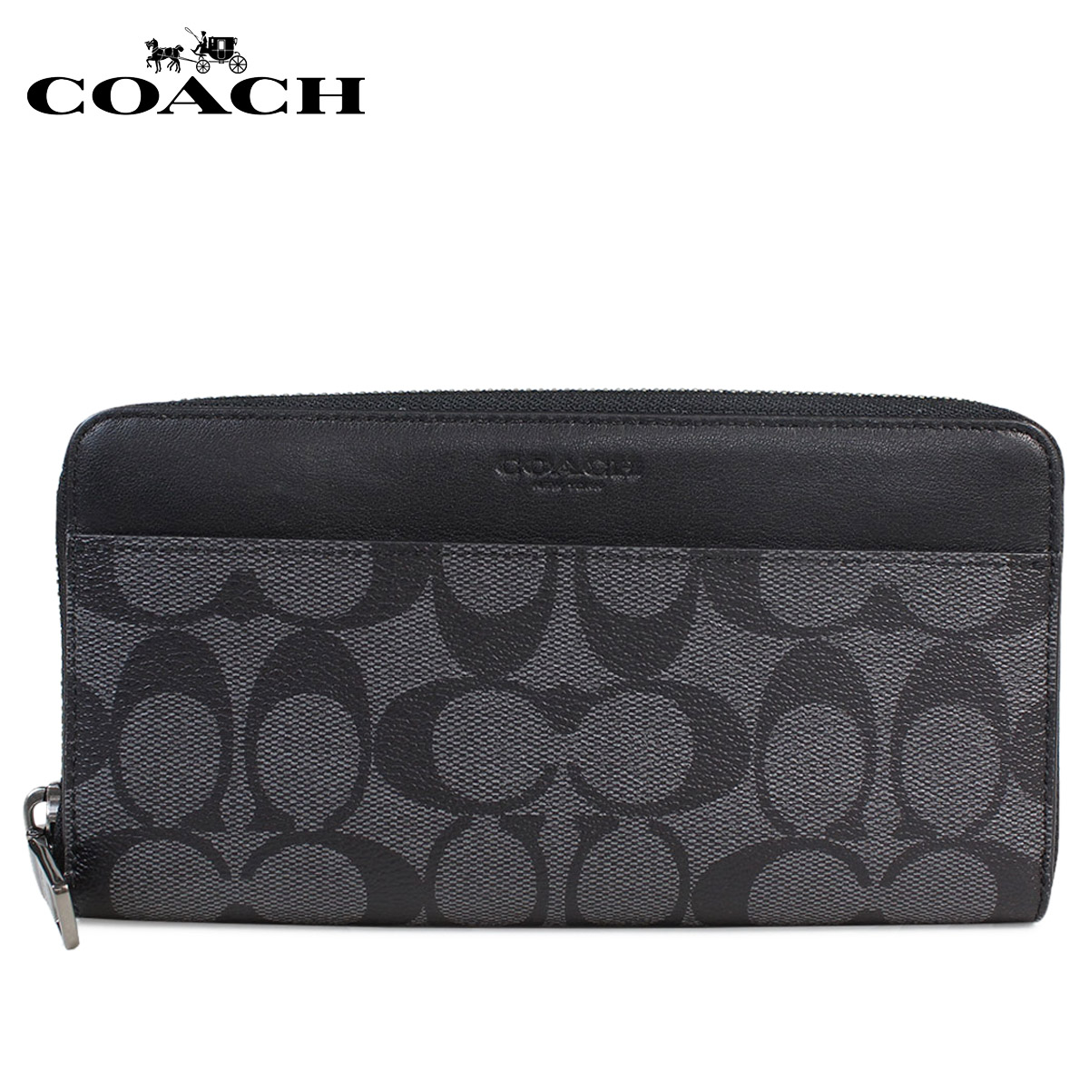 Sugar Online Shop: COACH long wallet men coach wallet leather genuine leather F58112 CQBK ...