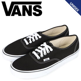 ヴァンズ VANS オーセンティック スニーカー メンズ レディース バンズ AUTHENTIC ブラック 黒 VN000EE3BLK