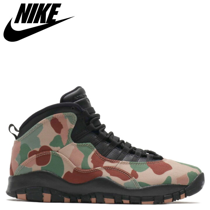 楽天市場 Nike ナイキ エアジョーダン10 レトロ スニーカー メンズ Air Jordan 10 Retro カモ 迷彩 0 Zzi 返品不可 シュガーオンラインショップ