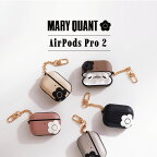 MARY QUANT マリークヮント エアーポッズプロ 第2世代 AirPods Proケース カバー レディース マリクワ PU LEATHER HYBRID AIRPODS PRO 2 CASE ブラック アイボリー グレージュ ベージュ ピンク APPR2-MQ012345