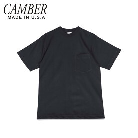 【最大1000円OFFクーポン配布中】 【訳あり】 キャンバー CAMBER Tシャツ 半袖 メンズ 無地 POCKET T-SHIRT 8OZ MAX WT ブラック 黒 302 【返品不可】