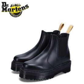 【訳あり】 【BOX破損】 Dr.Martens ドクターマーチン チェルシーブーツ サイドゴア メンズ 厚底 2976 QUAD PLATFORM CHELSEA ブラック 黒 27560001 【返品不可】