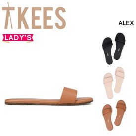 【最大1000円OFFクーポン配布中】 ティキーズ Tkees サンダル フラットサンダル レディース ALEX レザー ブラック 黒 ベージュ ブラウン