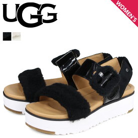 アグ UGG サンダル ストラップサンダル フラッフチェラ レディース WOMENS FLUFFCHELLA SANDAL ブラック ホワイト 黒 白 1099815