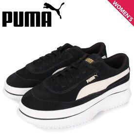 プーマ PUMA デバ スエード スニーカー レディース デヴァ スウェード DEVA SUEDE WNS ブラック 黒 372423-03