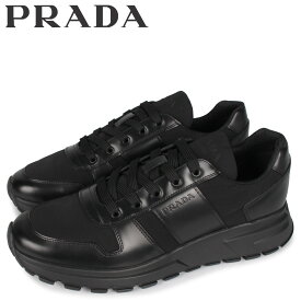 【最大1000円OFFクーポン配布中】 PRADA プラダ スニーカー メンズ PRAX 01 SNEAKER NYLON ブラック 黒 4E3463